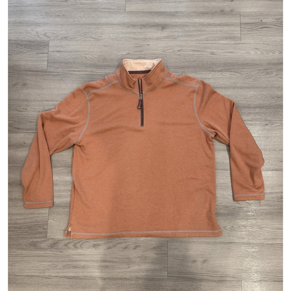 True Grit 1/4 Zip Pullover  Men's‎  XXL Rust Orange